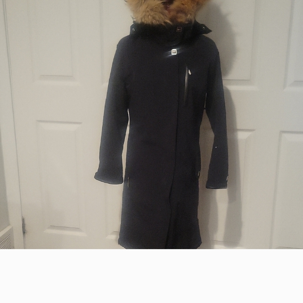 Descente Jacket with Fur Hood